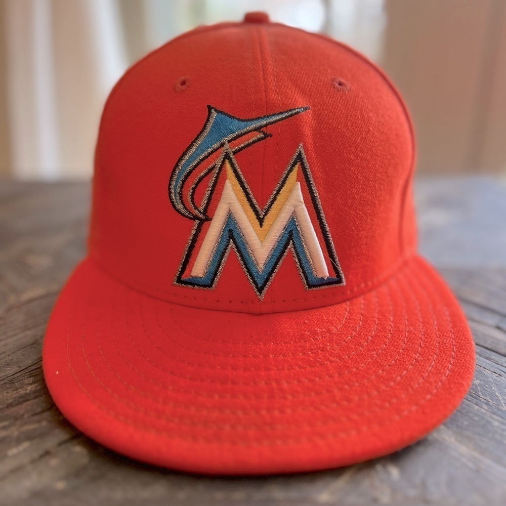 Miami Marlins Flat Bill Baseball Hat